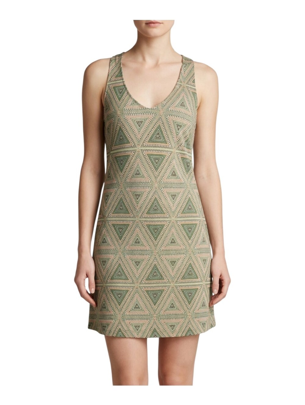 Patagonia W's Kamala Twist Dress Green Peach Size Medium